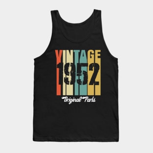 Vintage 1952 Original Parts Retro Vintage Birthday Gifts 68s Tank Top